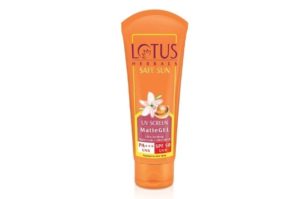 Lotus Herbals Safe Sun UV Screen Matte Gel Pa+++ SPF - 50
